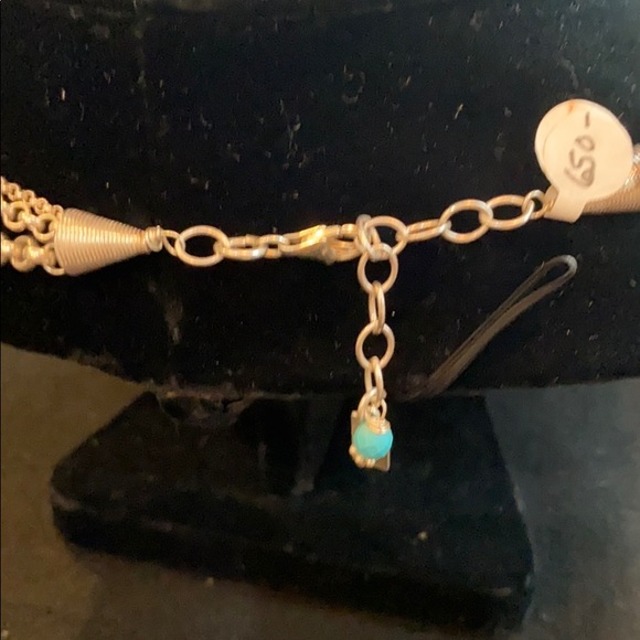 Turquoise and sterling silver necklace - Picture 5 of 11